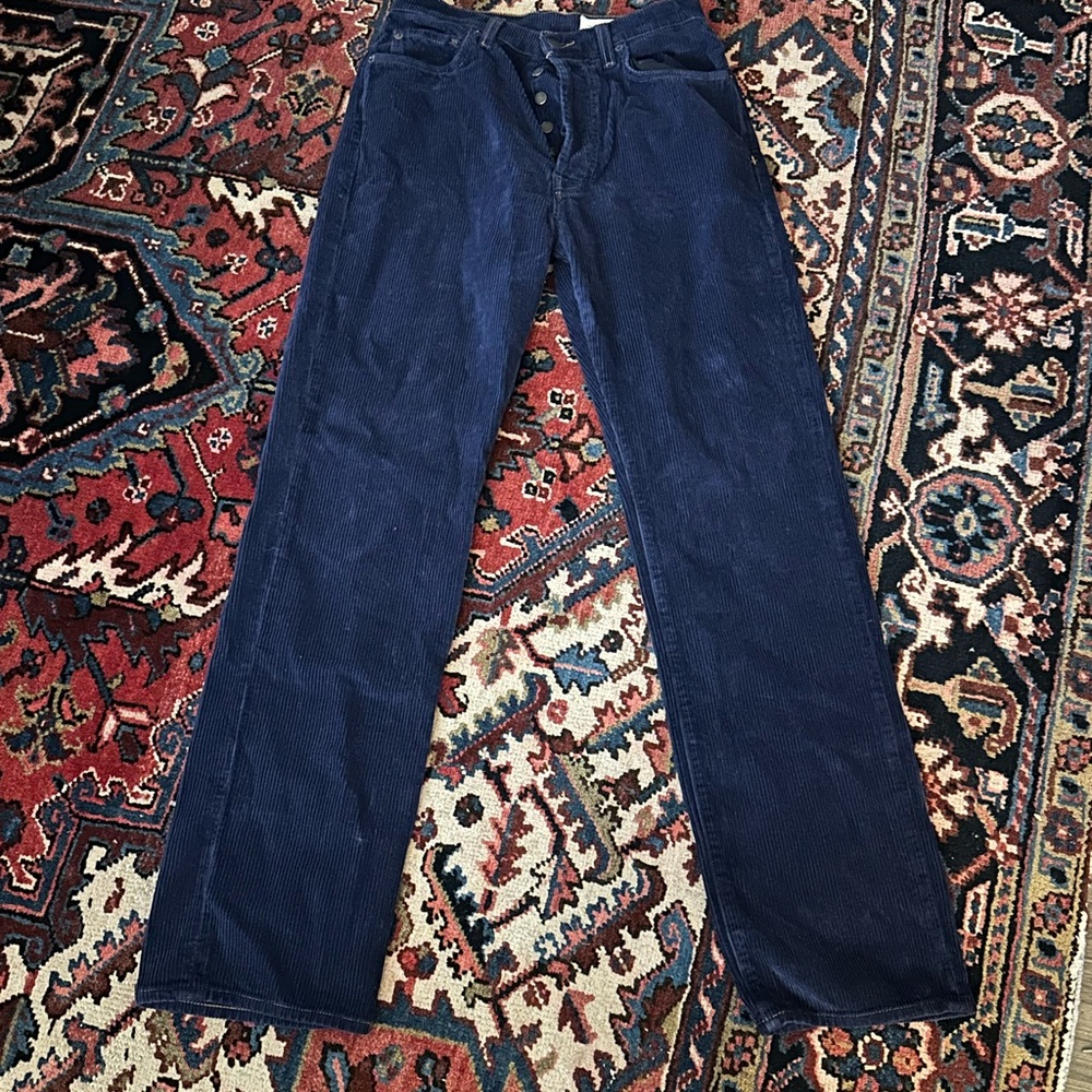 imogene + willie Navy Straight Leg Corduroy Jeans - Picture 2 of 5